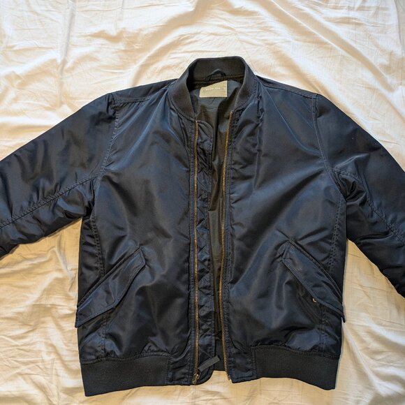 Navy Everlane bomber jacket - Picture 1 of 5
